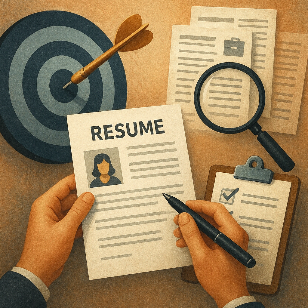 Imagem editorial moderna para job search preparation